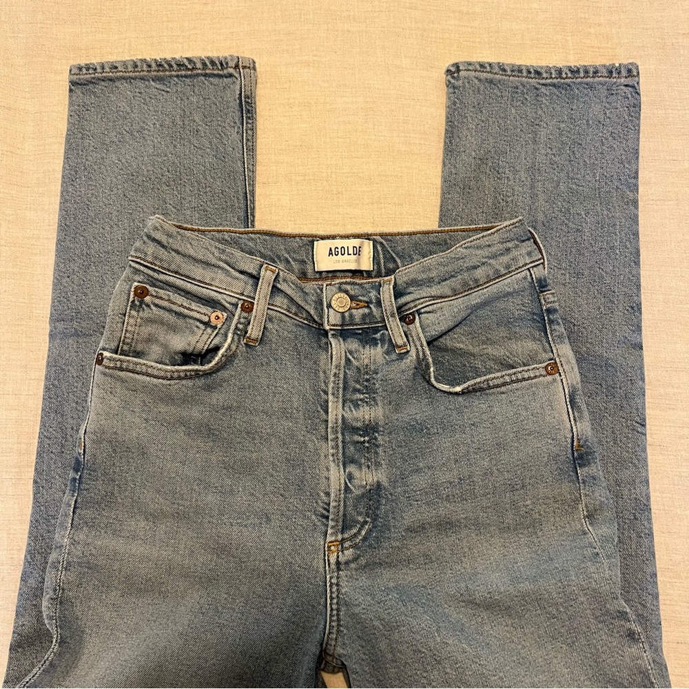 AGOLDE RILEY HIGH RISE STRAIGHT CROP (STRETCH) 24